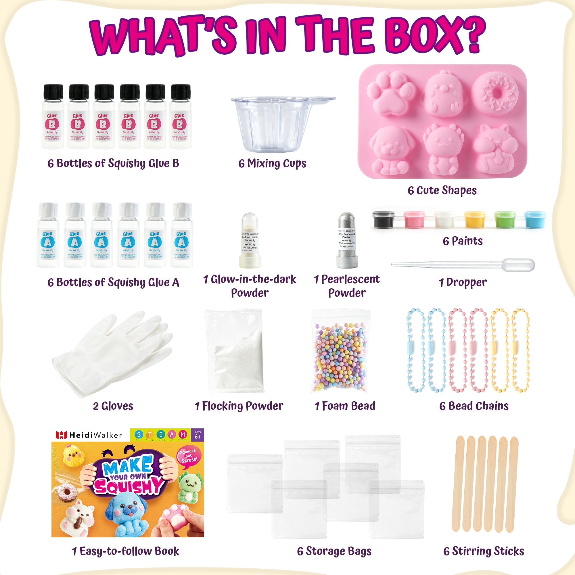 Taba Squishy Kit - DIY Squishy Making Kit, Kids Crafts, Ideal Gifts - Image 3