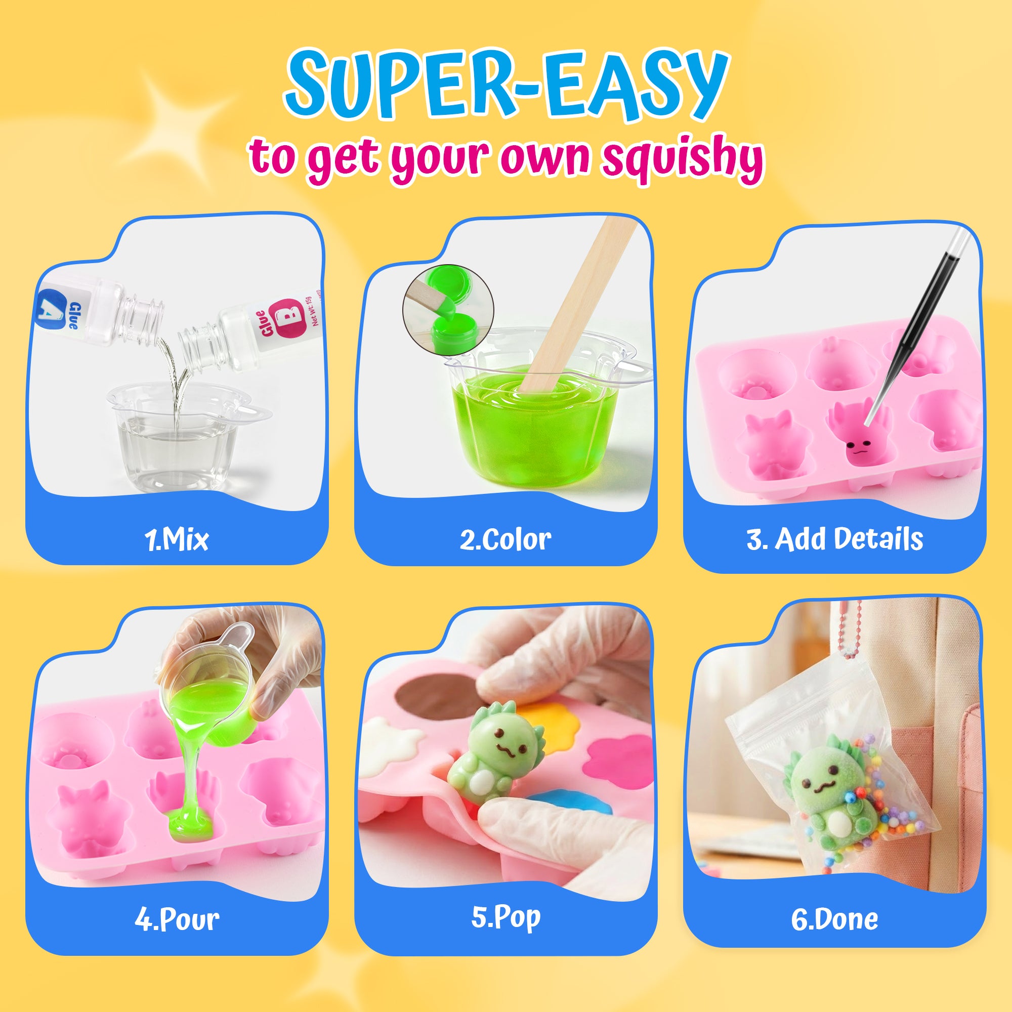 Taba Squishy Kit - DIY Squishy Making Kit, Kids Crafts, Ideal Gifts - Image 4