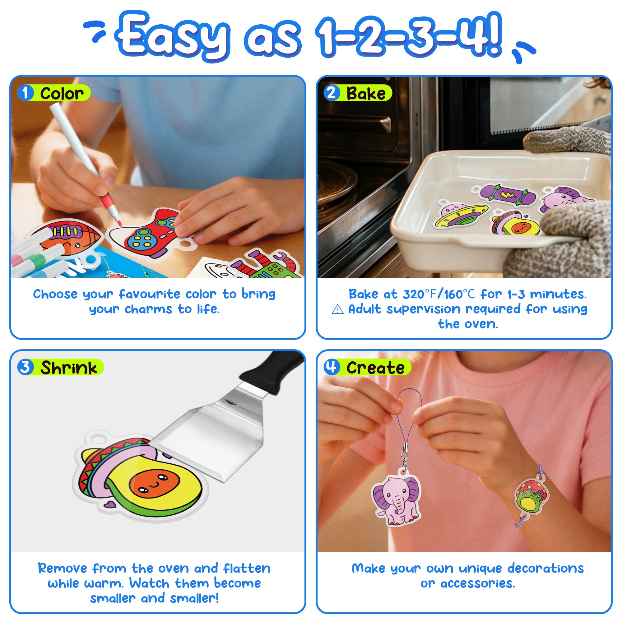 Shrink Art Cool Crew Charm Making Kit - Image 3