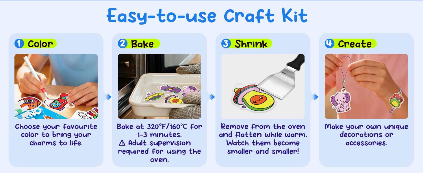 Shrink Art Cool Crew Charm Making Kit - Image 15