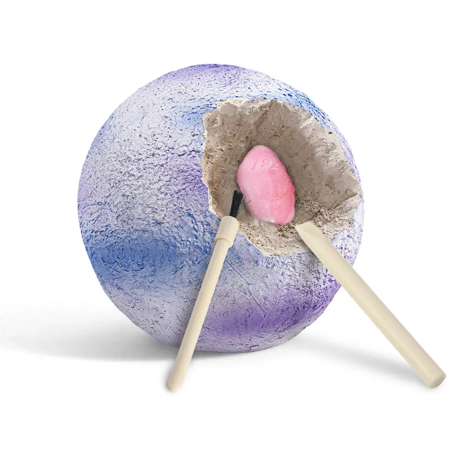 Piano Potato Neptune Planet Gemstone Dig Kit for Kids, STEM Space Science Toy with Dig Tools & Real Crystals - Image 3
