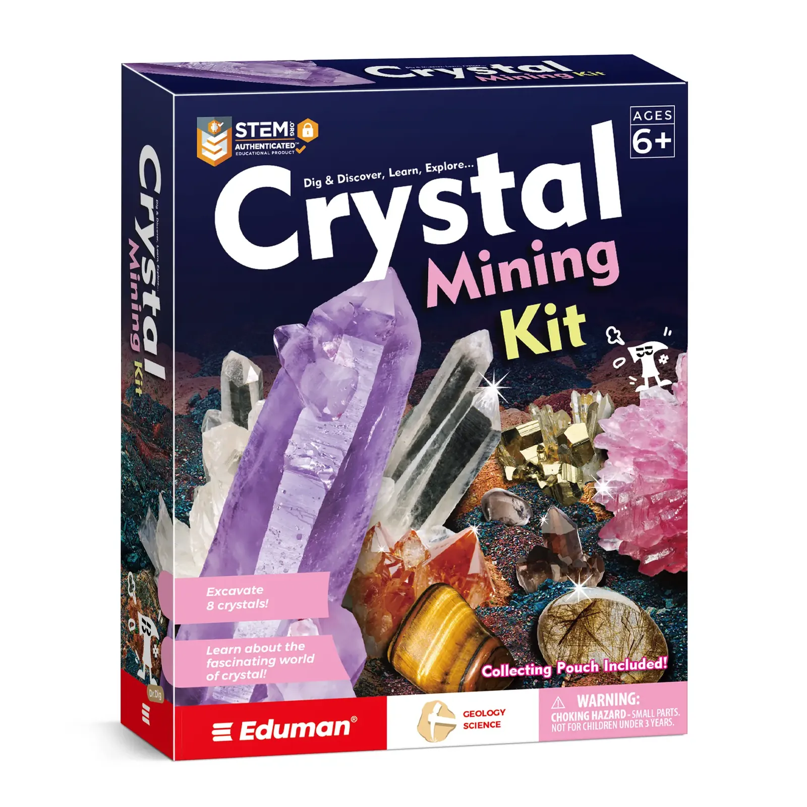 Crystal Mining Kit for Kids – Dig and Discover Real Gemstones, Crystals, and Minerals - Image 9
