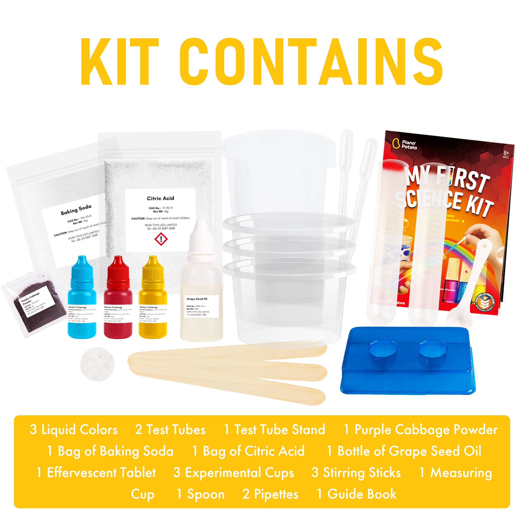 Piano Potato My First Science Kit – 7 Color Experiments for Kids - Image 4