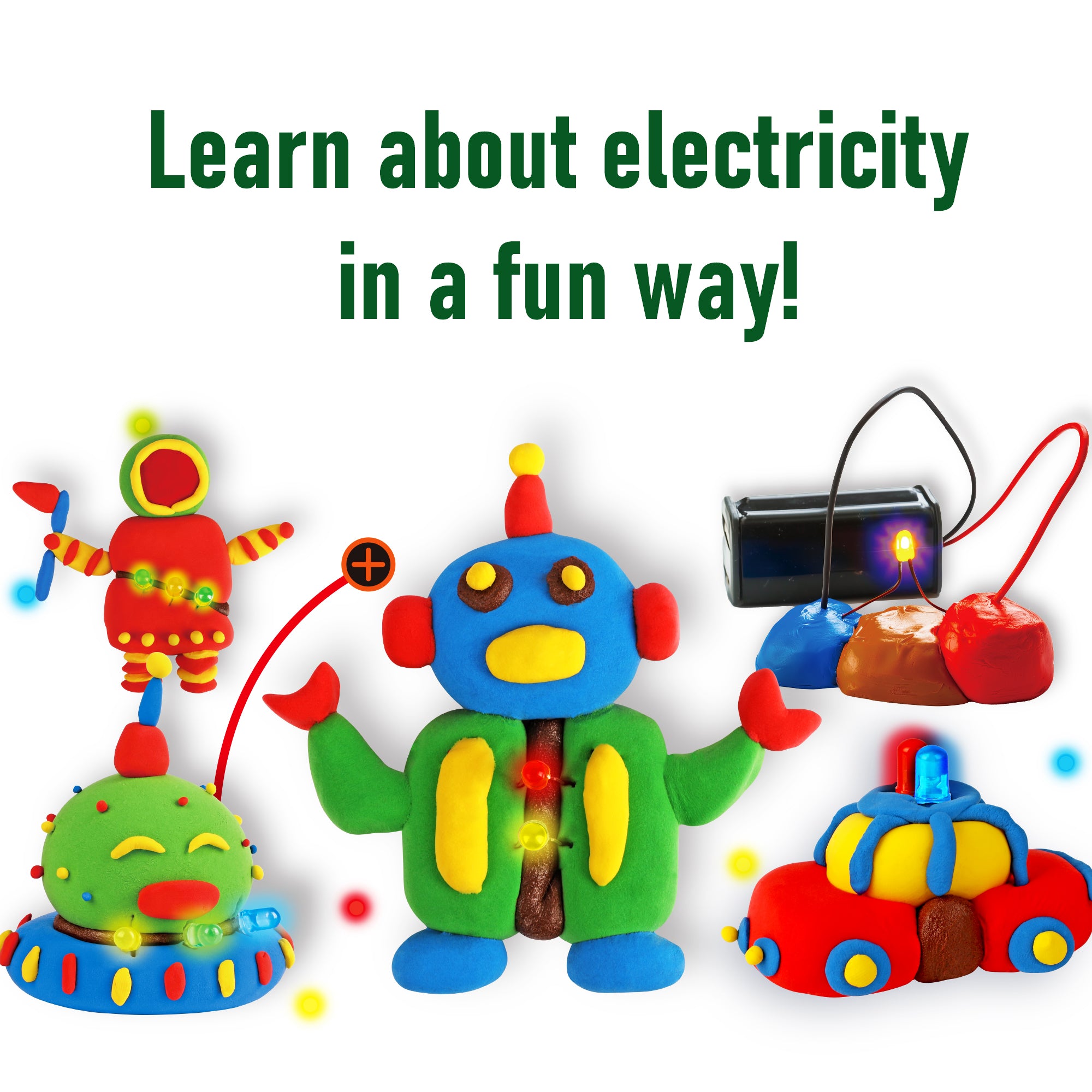 Piano Potato Circuit Science Kit – Light-Up Clay Electricity STEM Set - Image 2