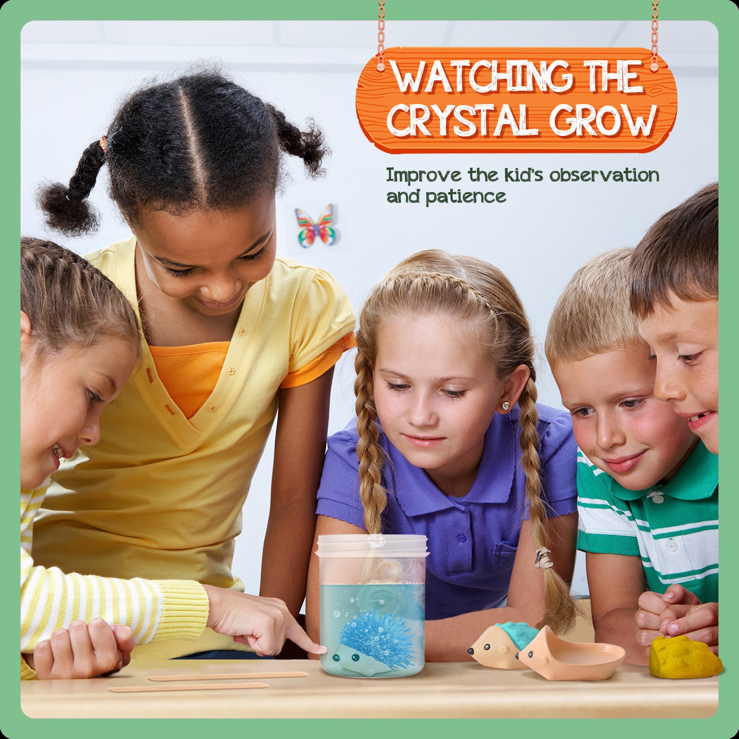 Crystal Growing Kit - 2 Vibrant Hedgehogs Fast 24H, STEM Gift for Kids 6-12 - Image 10