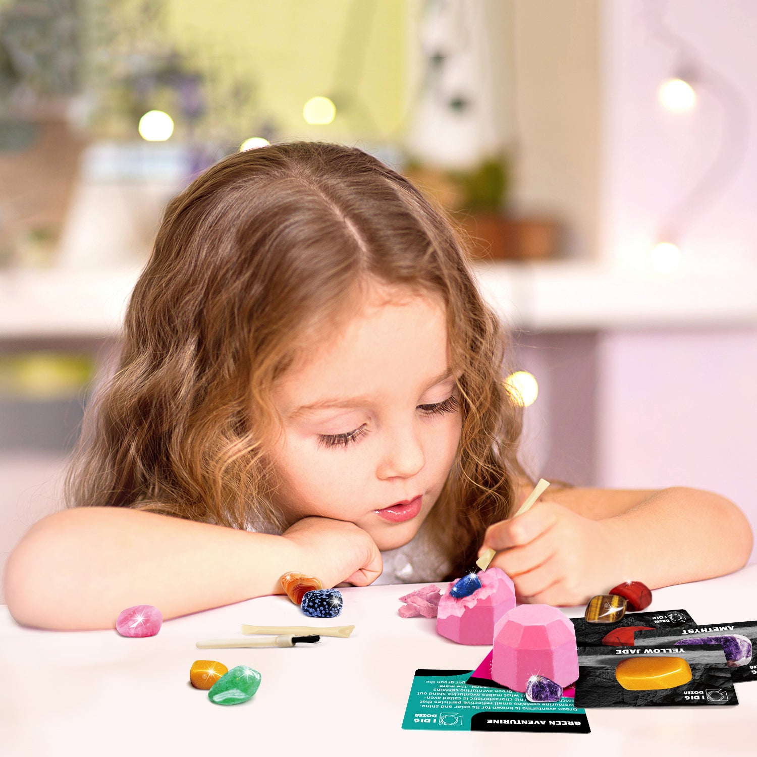 Gamerside Gemstones Dig Kit - 12 Real Gem Mining Blocks - Image 2