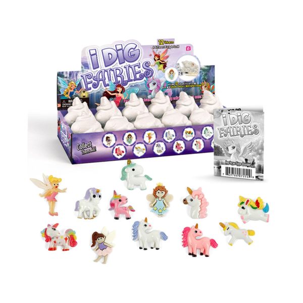 Gamerside Fairy Unicorn Digging Toys for Kids - Premium Excavation Kit,Magical Treasure Hunt Kit with 12 Set, Fairy Unicorn Toys for Girls Party Birthday Gift