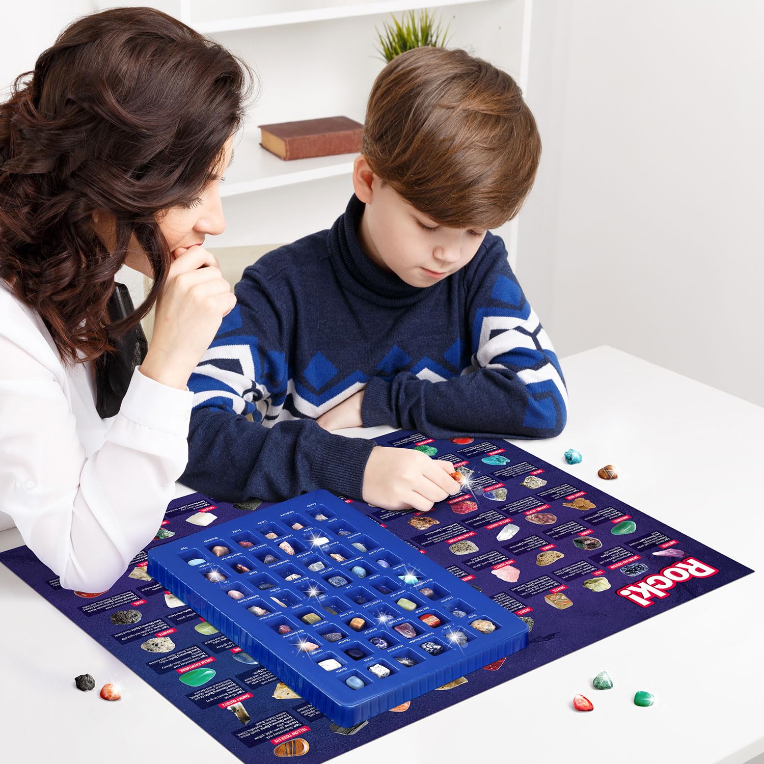 Rock Collection 48PCS, Natural Crystals & Gemstones, STEM Toy - Image 3