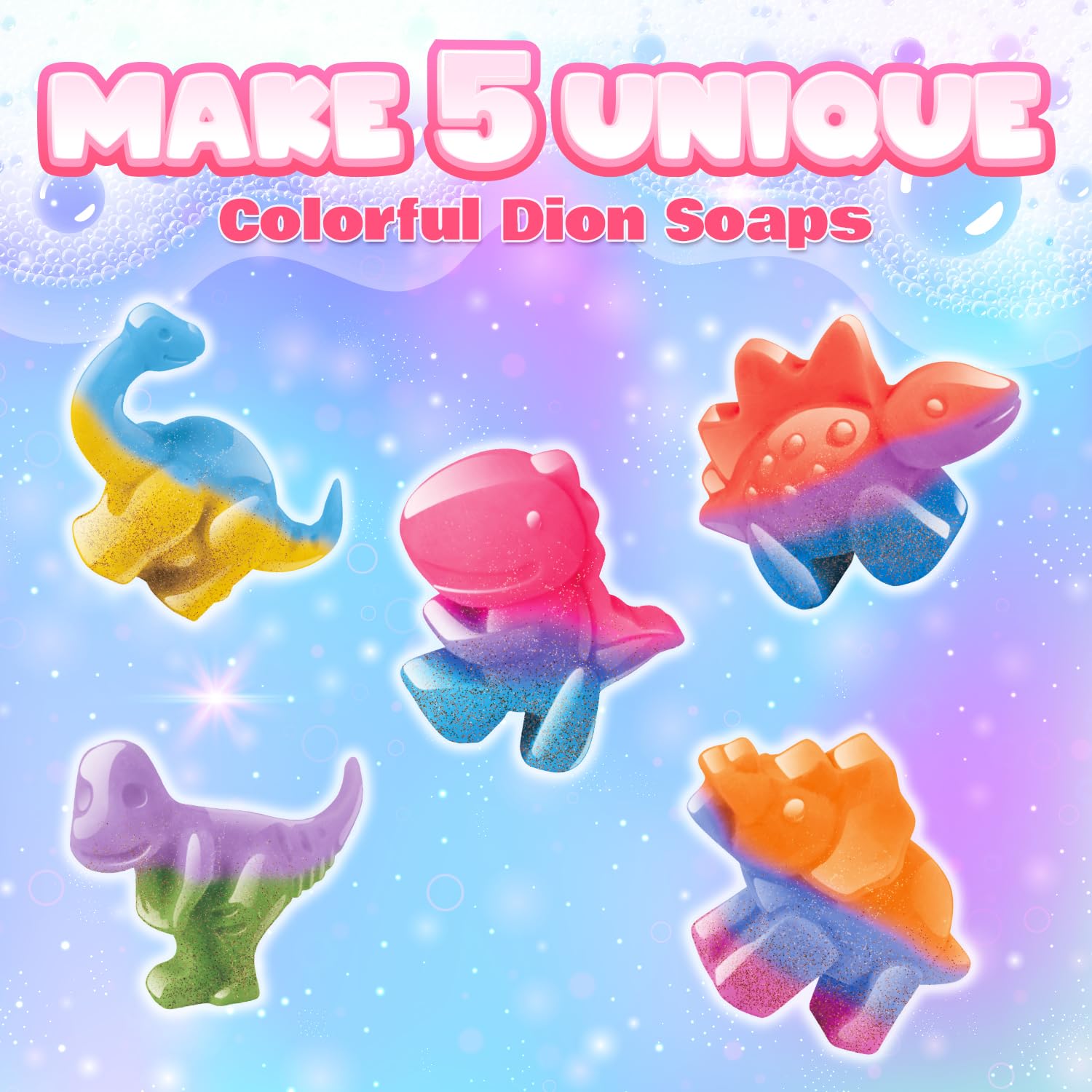 Dino Soap Kit, Science Craft for Kids 8-12, STEM Gift - Image 3